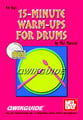 15 MINUTE WARM UPS FOR DRUMS BK/CD cover